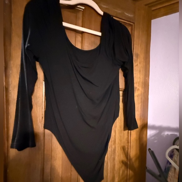 Cider Tops - Black Cider 0X ribbed bodysuit EUC NWOT